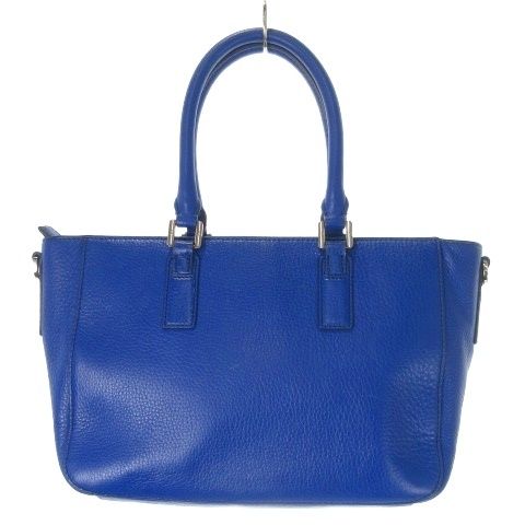 トリーバーチ ハンドバッグ 2way 腕掛け レザー ブルー系 チャーム ロゴ トリーバーチ ハンドバッグ 2way 腕掛け レザー ブルー系 チャーム