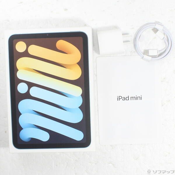 や*ま様 Apple iPad mini ブルー MXPP3J/A SIMフリー 中古品〕 iPad mini(A17 Pro) 128GB ブルー MXPP3J／A SIMフリー【349