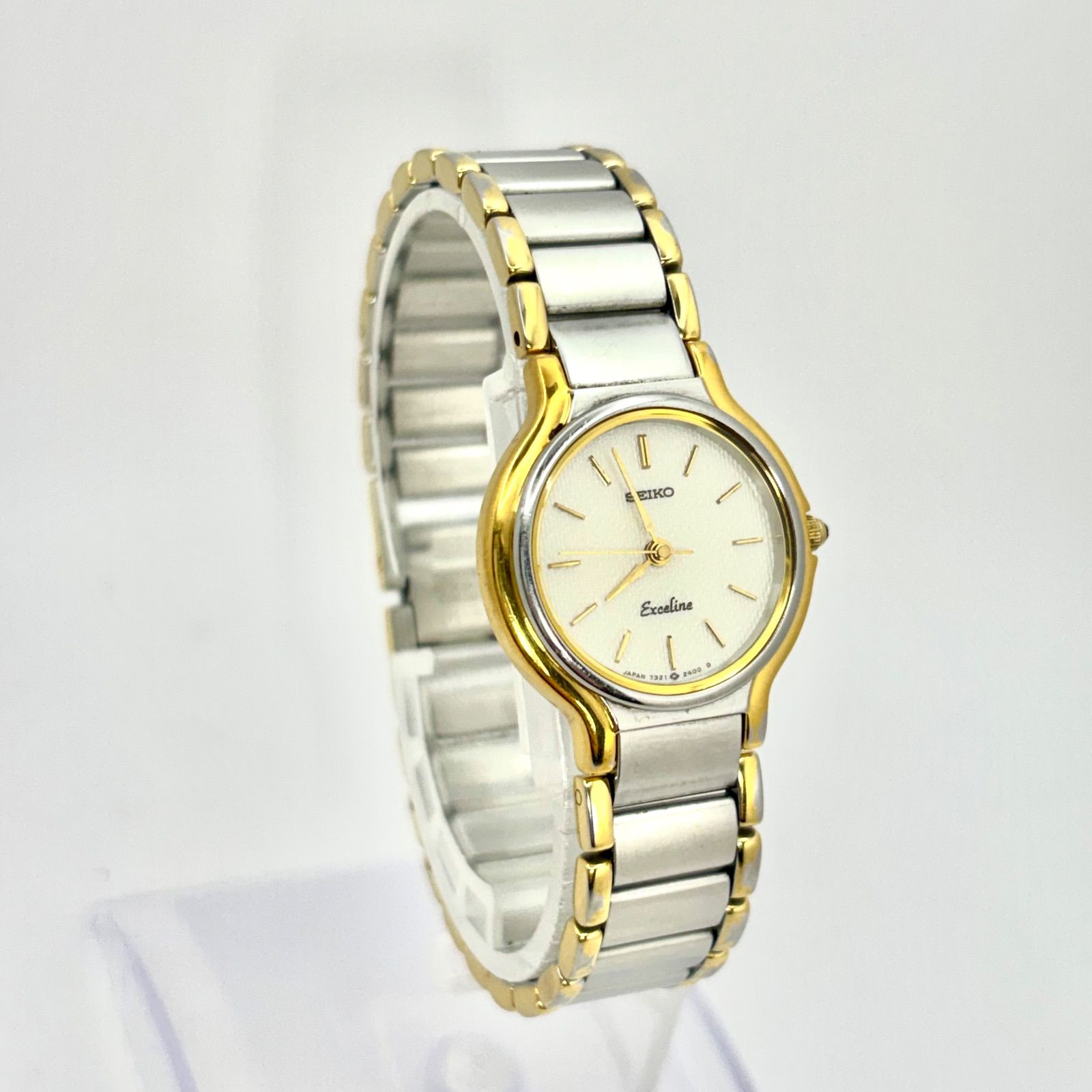 美品/新品電池】SEIKO セイコー Exceline エクセリーヌ レディース