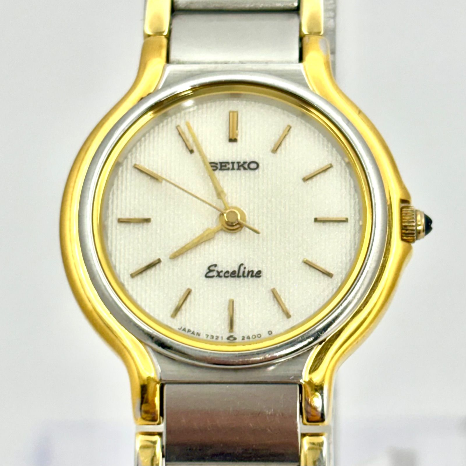 美品/新品電池】SEIKO セイコー Exceline エクセリーヌ レディース 