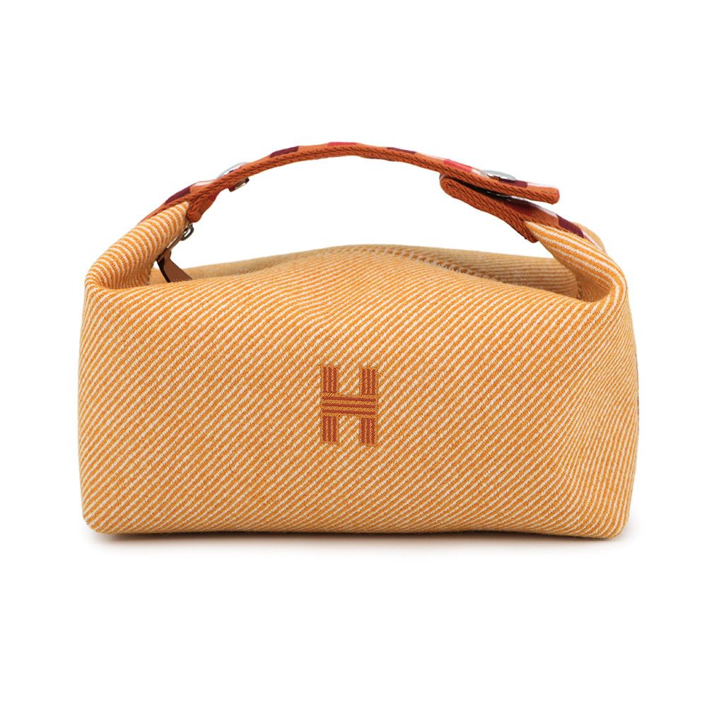 エルメス ポーチ ブリッド ア ブラックPM オカレ フォーヴ|シルバー金具 ウール HERMES