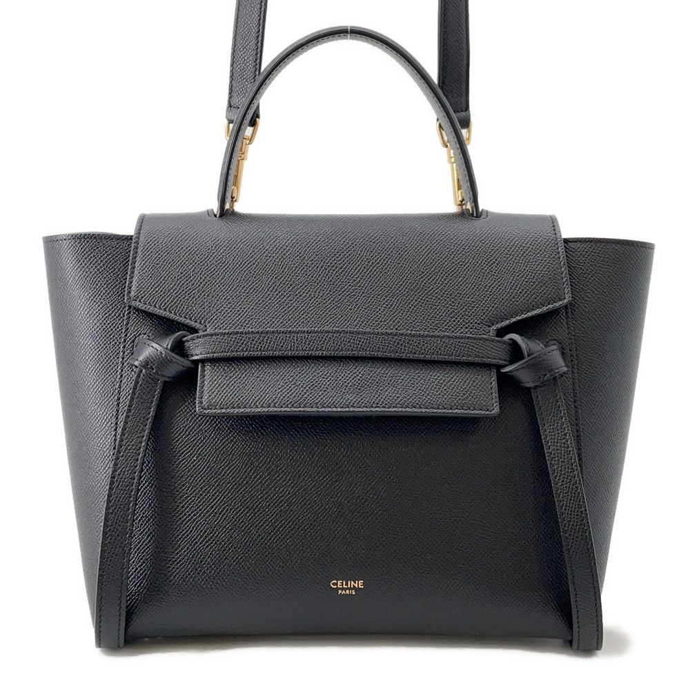 セリーヌ ハンドバッグ ベルトバッグ マイクロ 189153 CELINE 2 way 黒