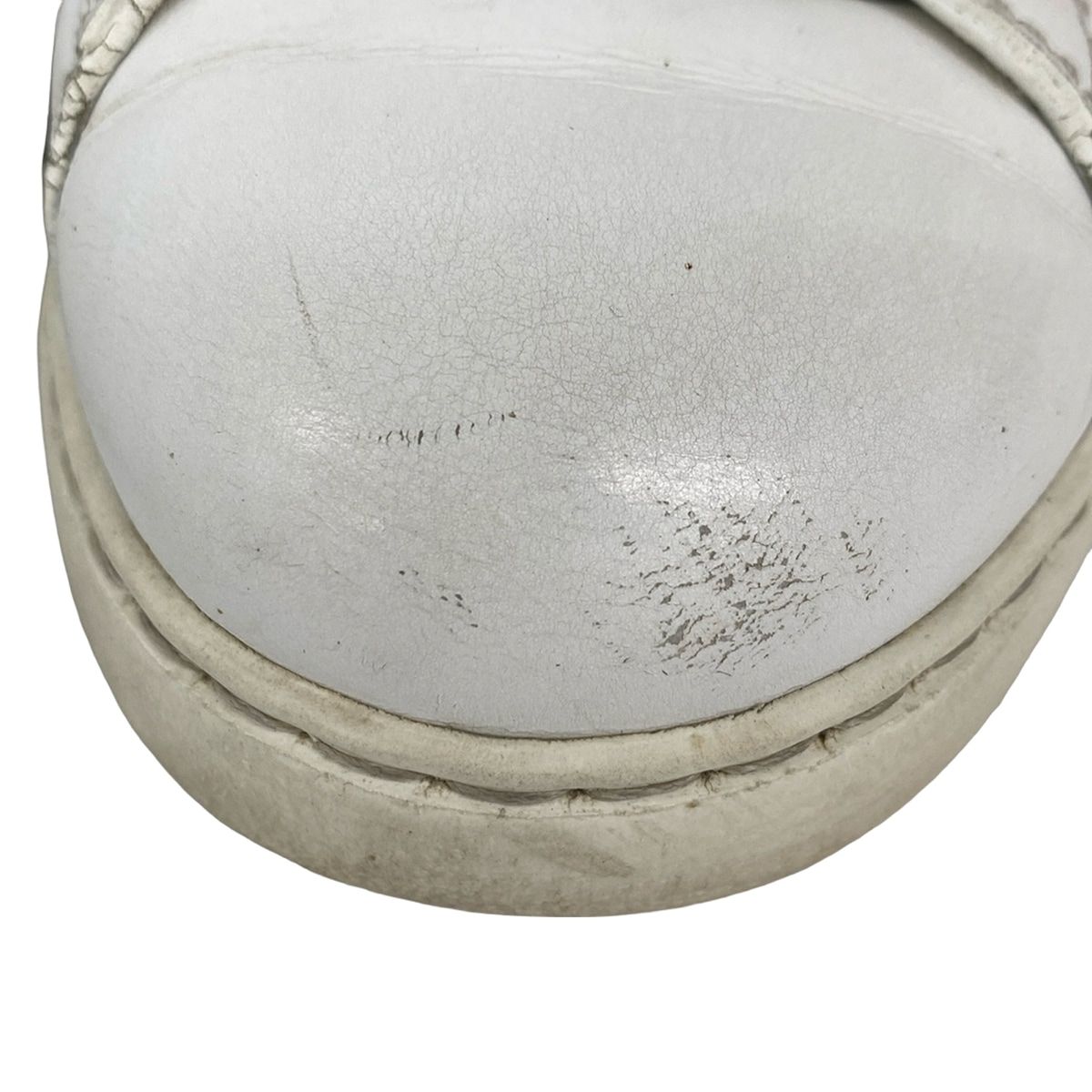  バレンチノガラバーニ スニーカー 41 1|2 メンズ - 白×ダークグリーン インソール取外し可|スタッズ レザー スニーカー 靴