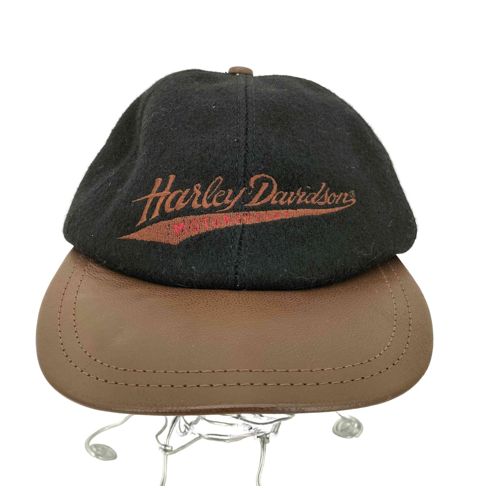 ハーレーダビッドソン HARLEY- 90 s ロゴ刺繍 ウールキャップ メンズ 表記無