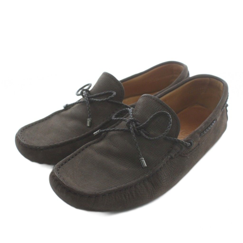 【新品未使用・箱付き】 TOD'S トッズ ドライビングシューズ モカシン 葉 トッズ TOD'S ドライビングシューズ ローファー モカシン リボン 5.5