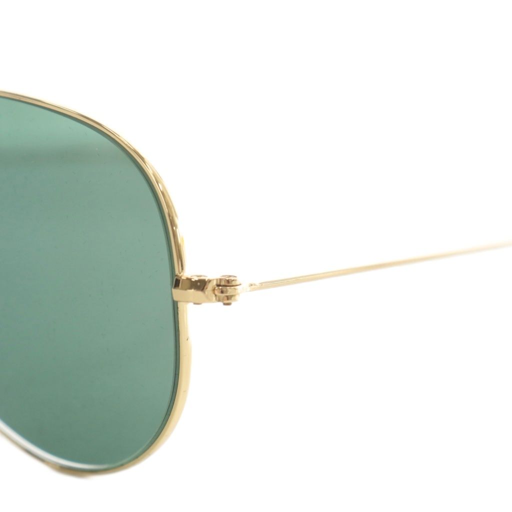 【中古】RAY BAN AVIATOR 眼鏡 サングラス 度あり メタルフレーム ティアドロップ 58□14-135 ゴールド色 RB3025 レイバン RAY BAN アビエーター AVIATOR 眼鏡 サングラス 度あり