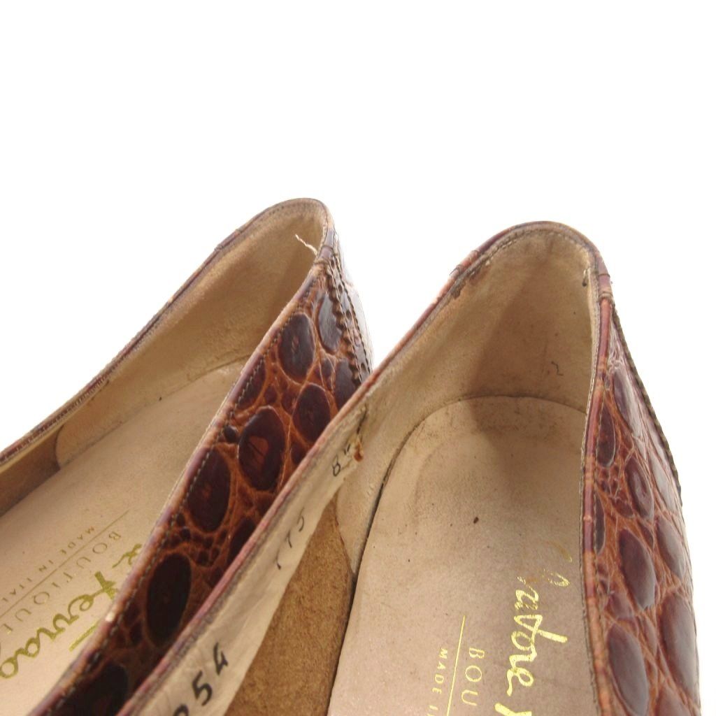 【BIGお買い物ラリー★30%OFFセール中】サルヴァトーレフェラガモ Salvatore Ferragamo ミュールタイガ— #6 ブラウン レディース 中古 サルヴァトーレフェラガモ Salvatore Ferragamo レースアップシューズ