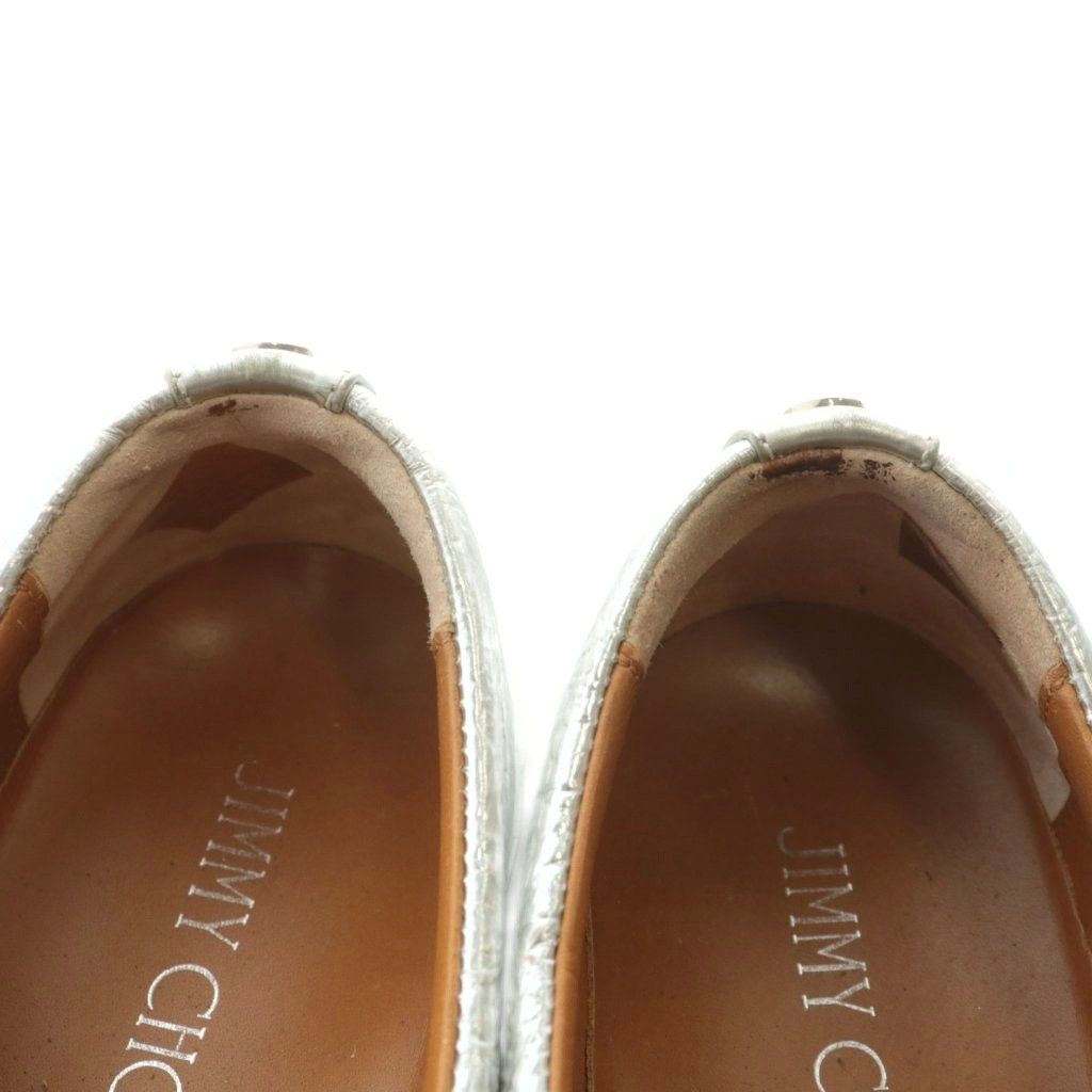 ジミーチュウ JIMMY CHOO スリッポン スニーカー レザー メタリック