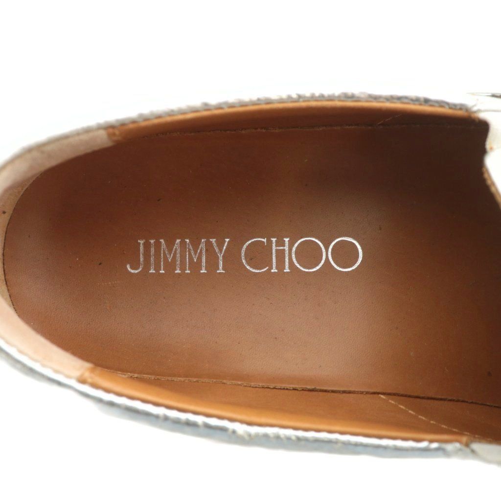 ジミーチュウ JIMMY CHOO スリッポン スニーカー レザー メタリック