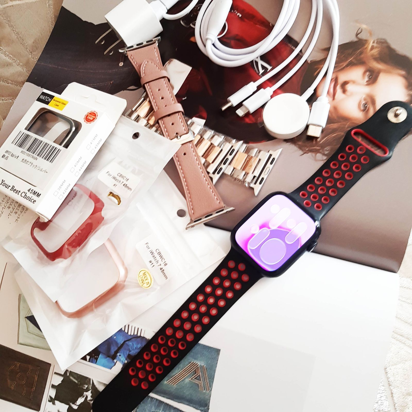 AAK 01 バッテリ|45 mm|シリーズ７|GPS アップルウォッチ AppleWatch