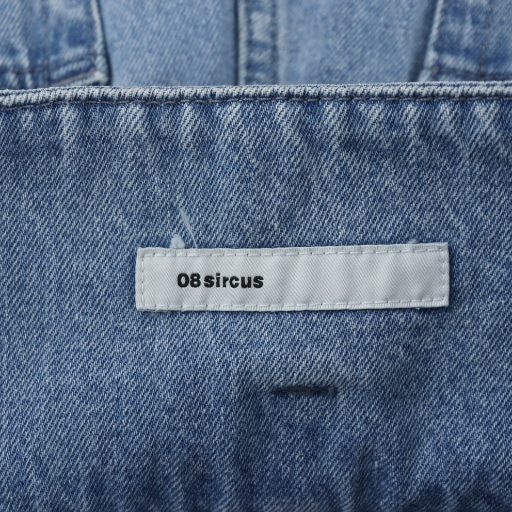 【中古】未使用品 08サーカス 08sircus DENIM PANTS RAP SKIRT D.BLUE ウォッシュドデニムパンツスカート タグ付き 08サーカス 08sircus DENIM PANTS RAP SKIRT D.BLUE ウォッシュド