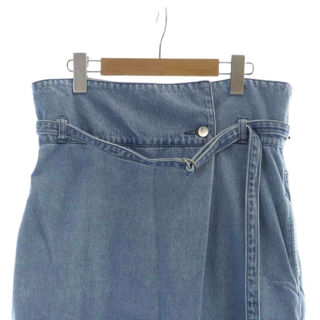 08サーカス 08sircus DENIM PANTS RAP SKIRT D.BLUE ウォッシュド