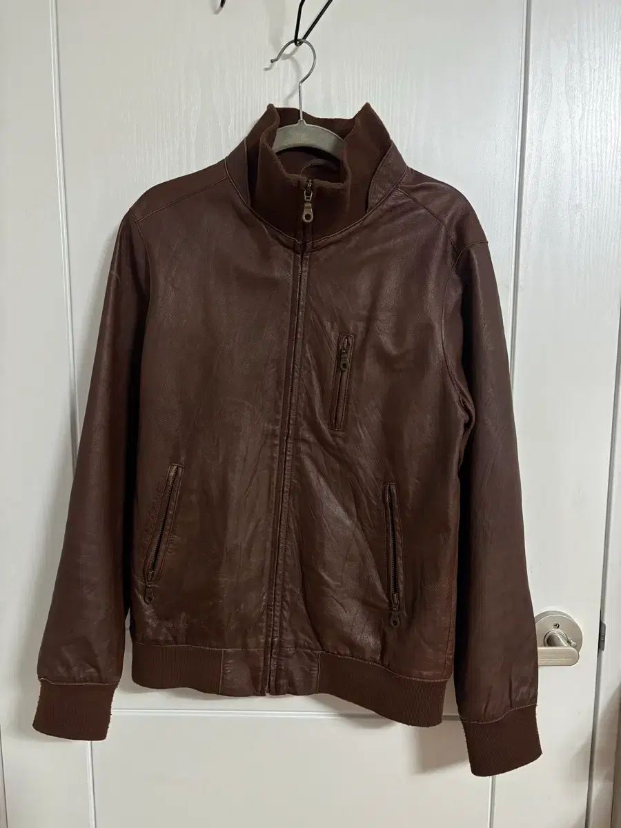 ヴィンテージ ブラウン ハイネック ジャケット