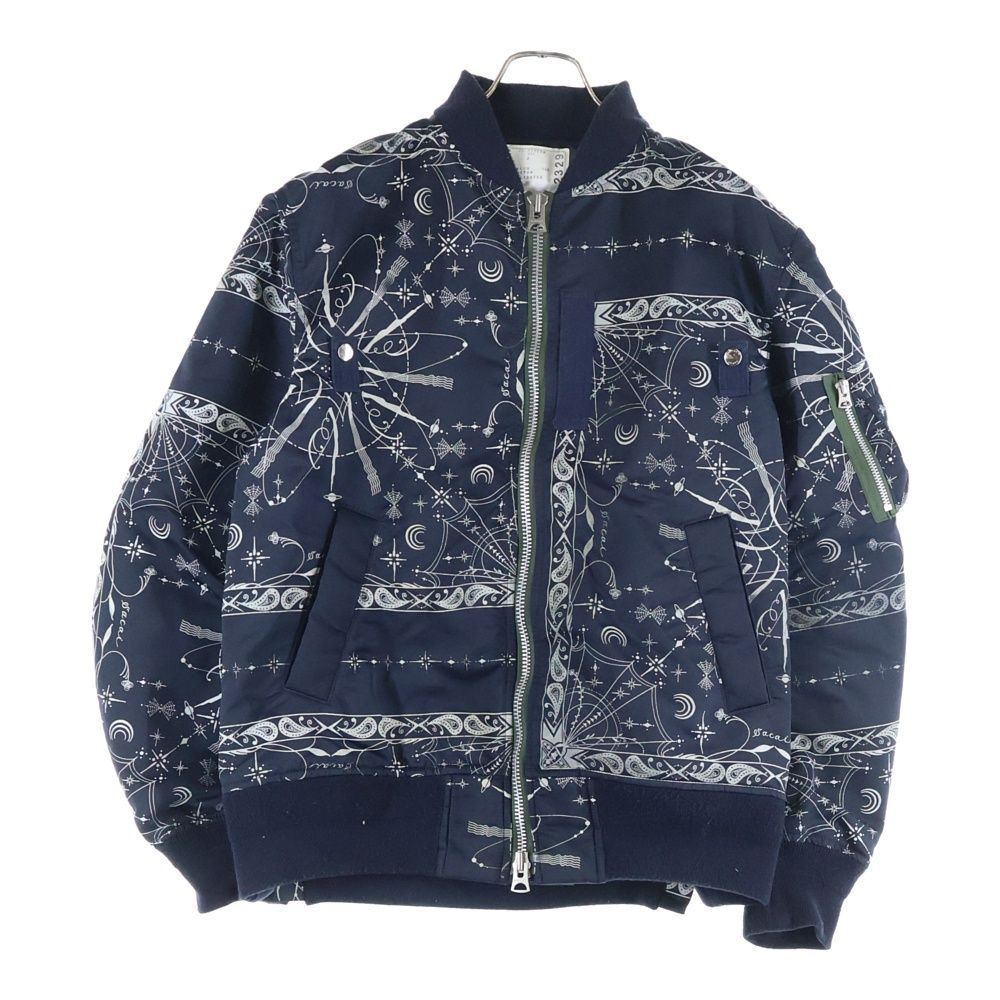 Sacai (サカイ) 20AW ×Dr.woo BANDANA PRINT MA-1 BOMBER JACKET