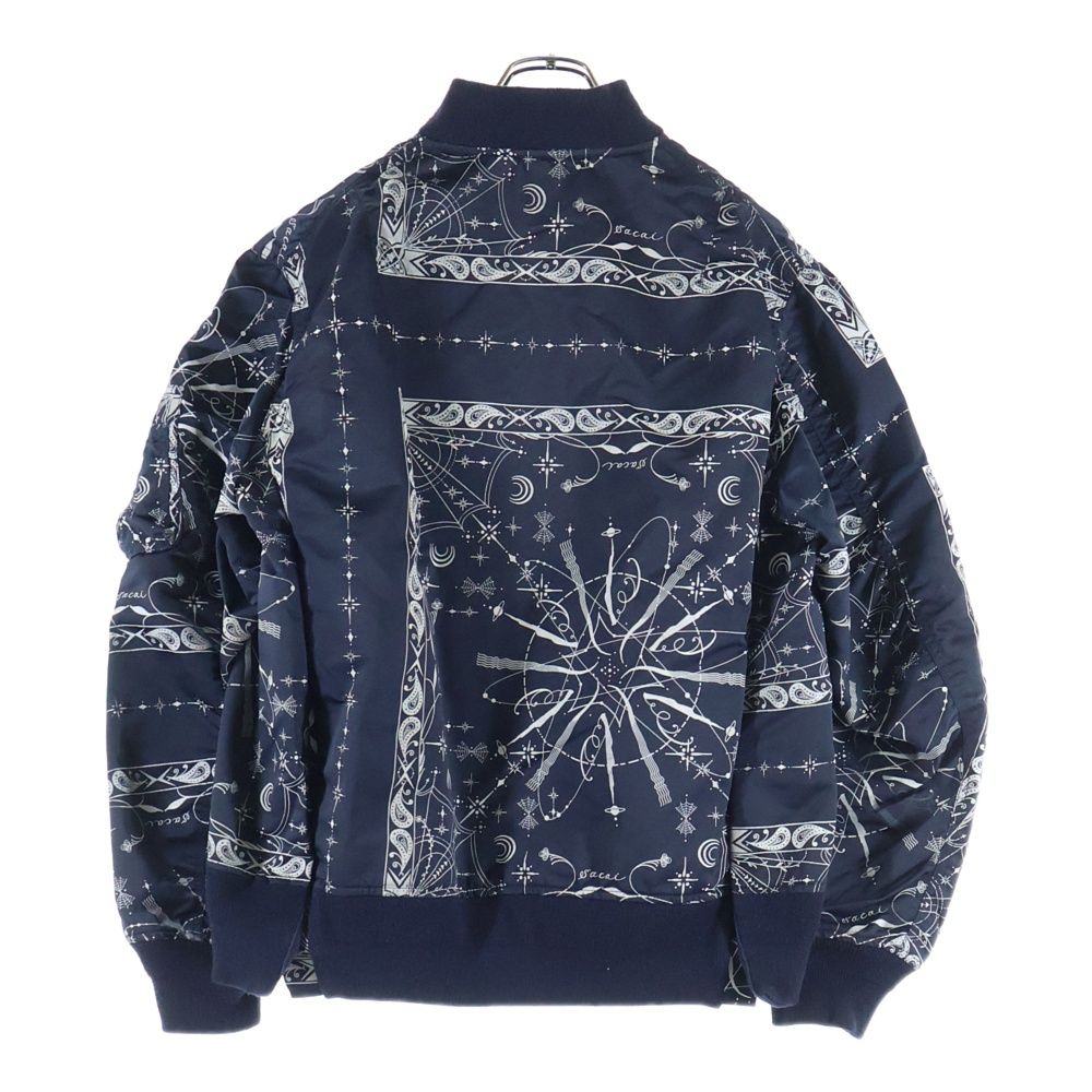 Sacai (サカイ) 20AW ×Dr.woo BANDANA PRINT MA-1 BOMBER JACKET