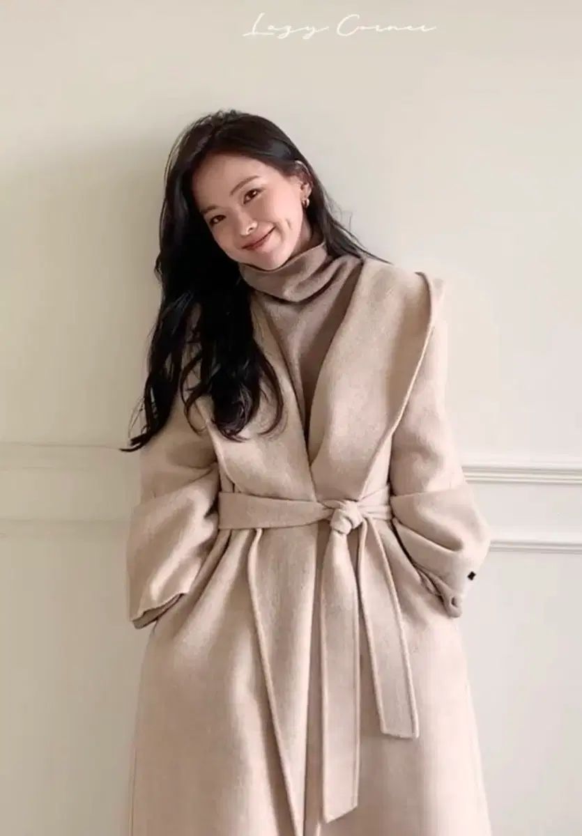 レイジーコーナー ハンドメイド モーメント フード ロングコート