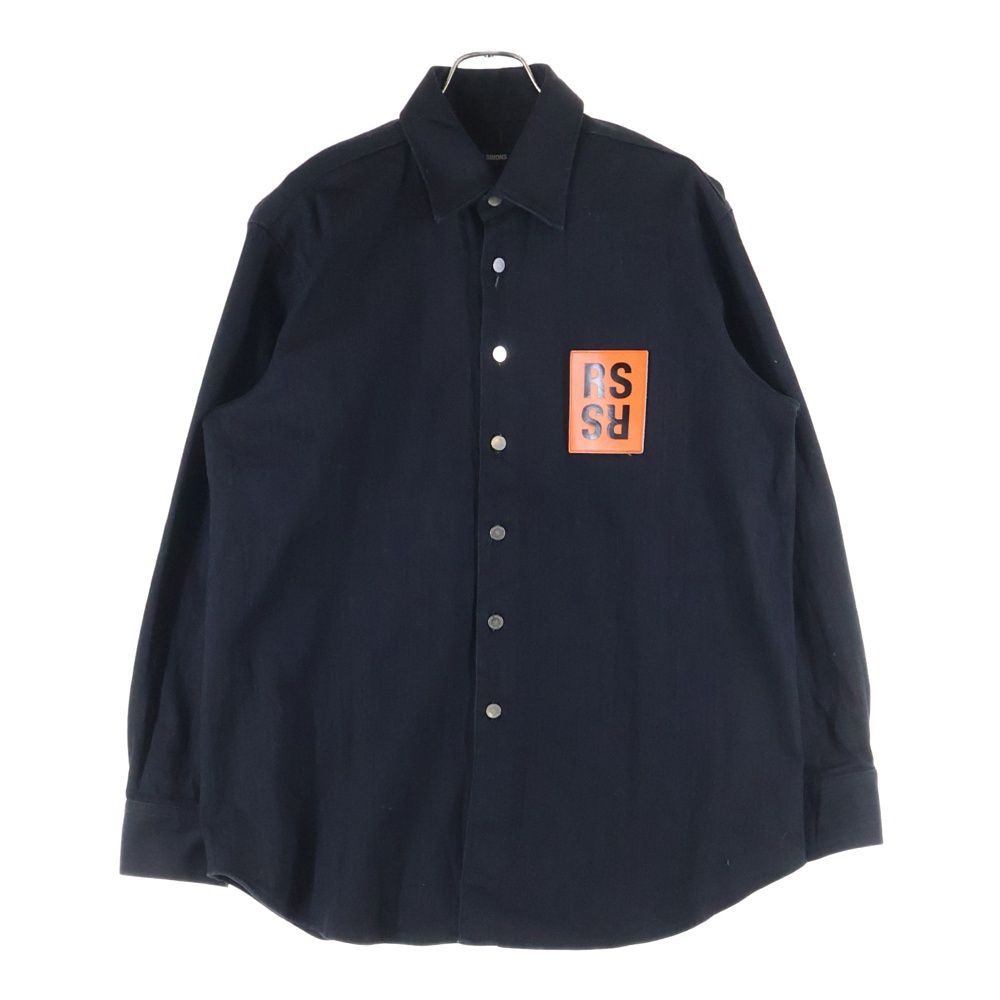 RAF SIMONS SS18 Carry Over Denim Shirt 黒 RAF SIMONS 18SS CARRY OVER DENIM SHIRT