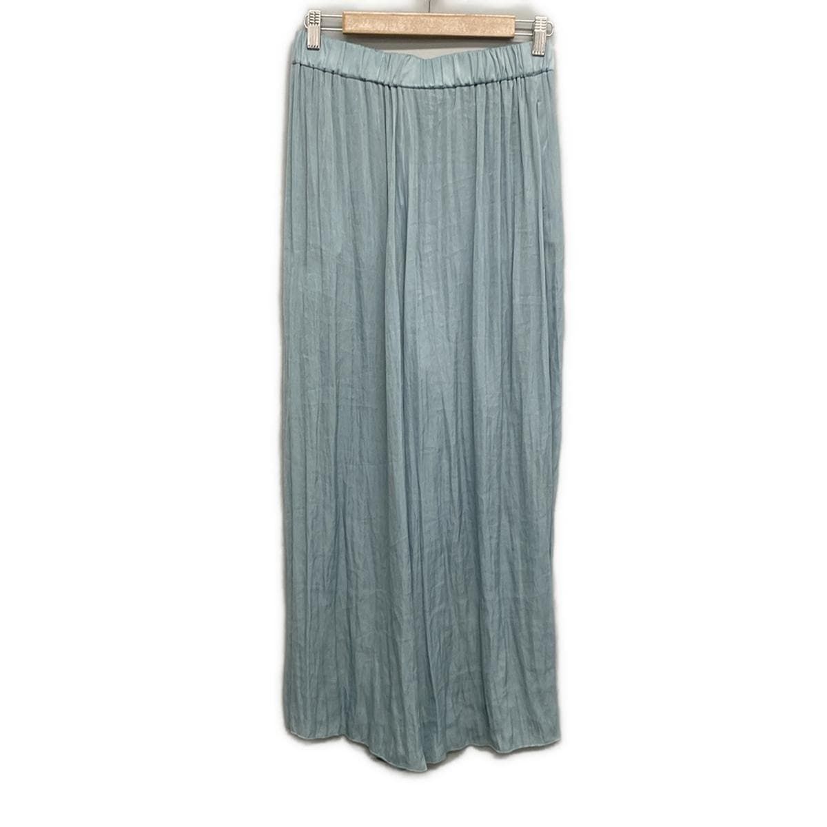 theory luxe セオリーリュクス パンツ サイズ38 M レディース - ライトグリーン フルレングス|ウエストゴム