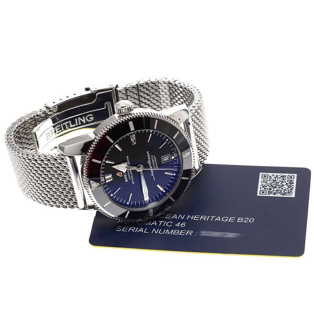 ブライトリング AB 2020 スーパーオーシャン ヘリテージII 46 デイト 自動巻き メンズ 保証書付き_933104