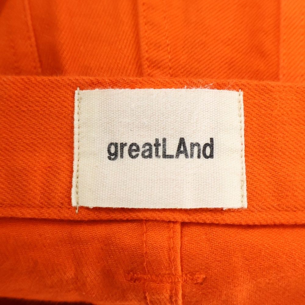greatLand (グレイトランド) ノーマンカーペンターパンツ オレンジ