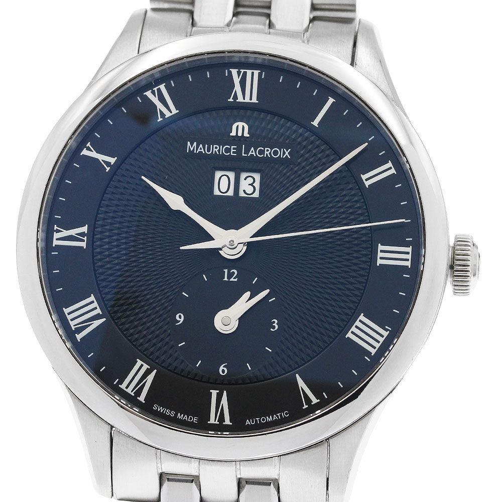 モーリスラクロア MAURICE LACROIX MP 6707-SS 002-310 マスターピース グランドデイト GMT 自動巻き メンズ 保証書付き_934297