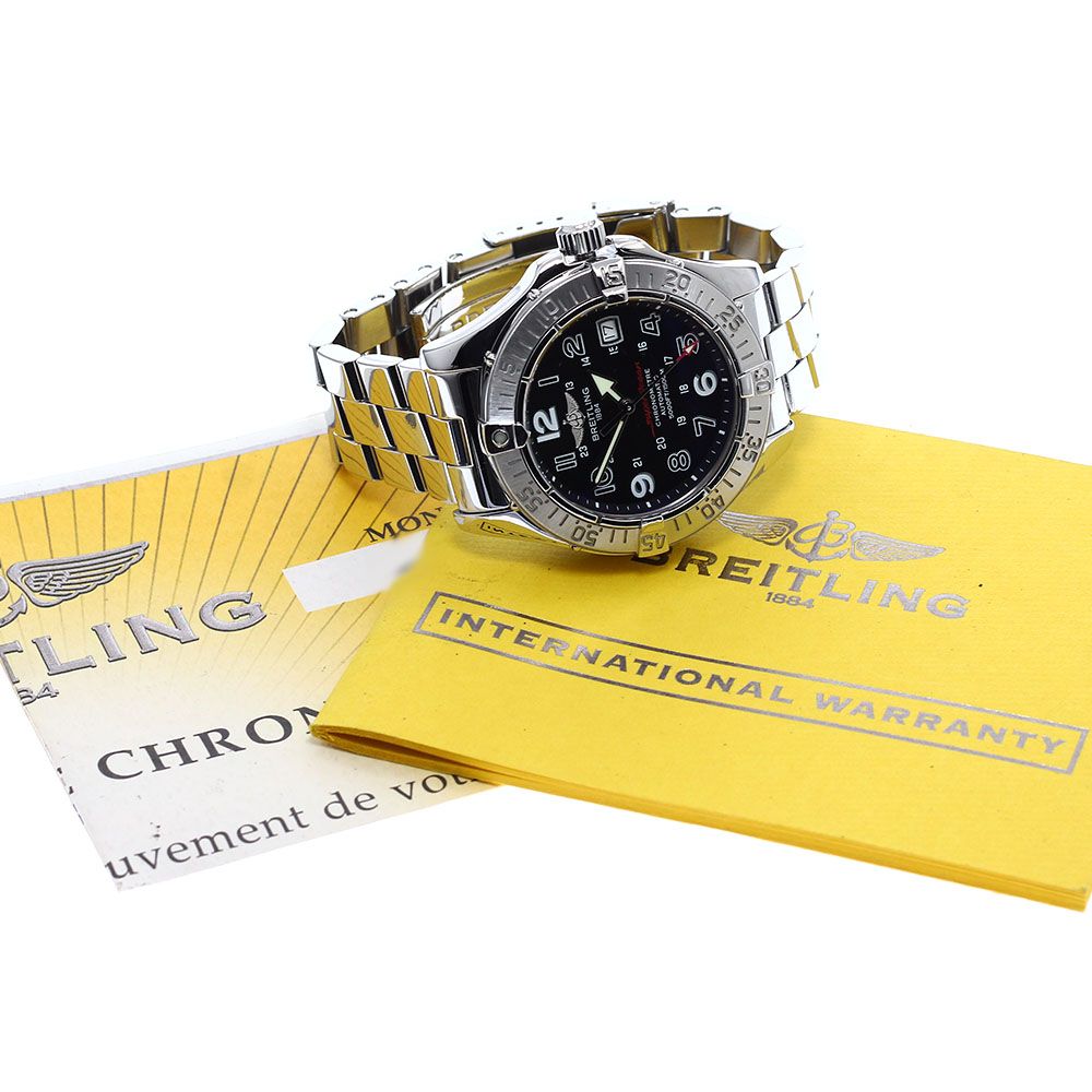 ブライトリング A 17360 スーパーオーシャン デイト 自動巻き メンズ 保証書付き_931790