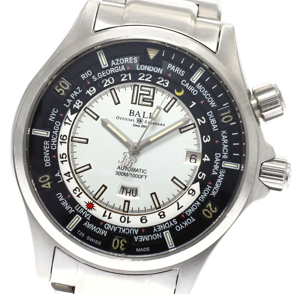 ボール BALL WATCH DG 2025 A エンジニアマスターII ダイバー ワールドタイム デイト 自動巻き メンズ _922507