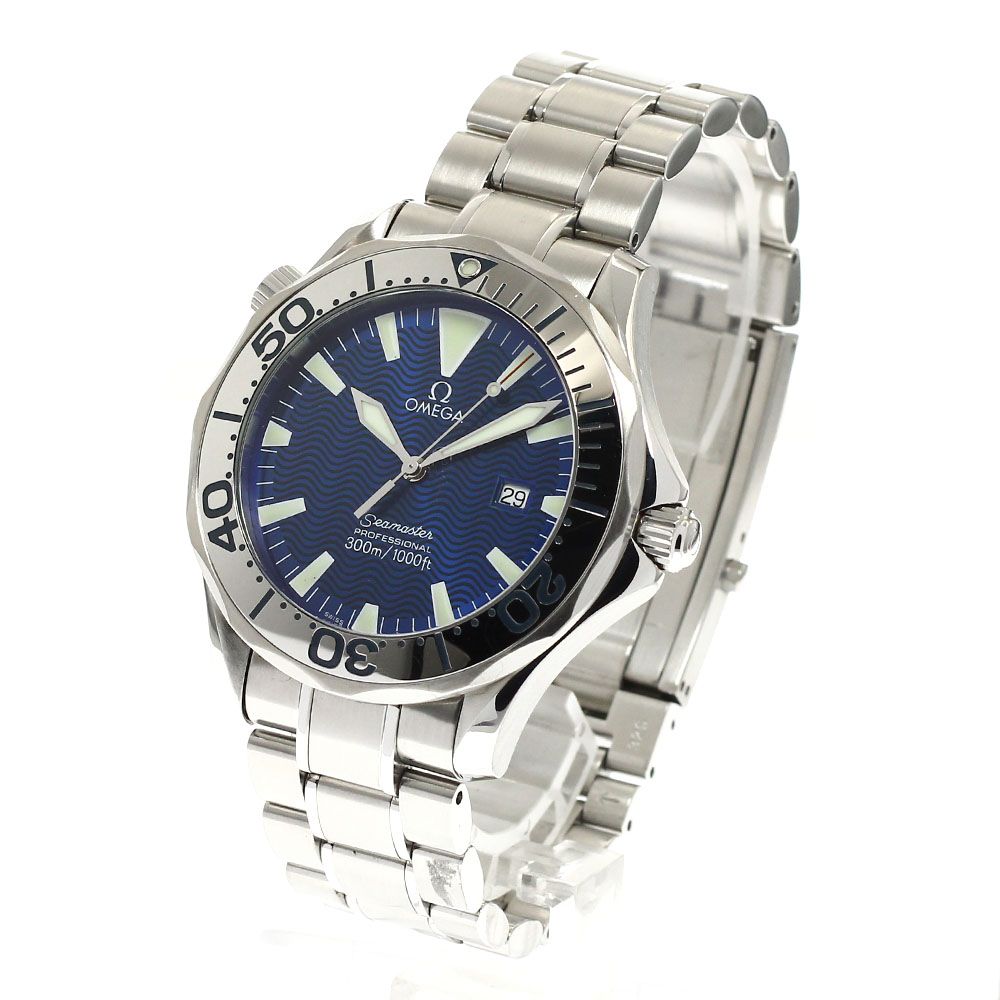  オメガ OMEGA 2265.80 シーマスター 300 デイト クォーツ メンズ 保証書付き_921665 腕時計(クォーツ) 腕時計(アナログ)