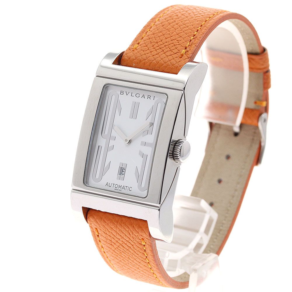ブルガリ BVLGARI RT 45 S レッタンゴロ デイト 自動巻き メンズ _930720