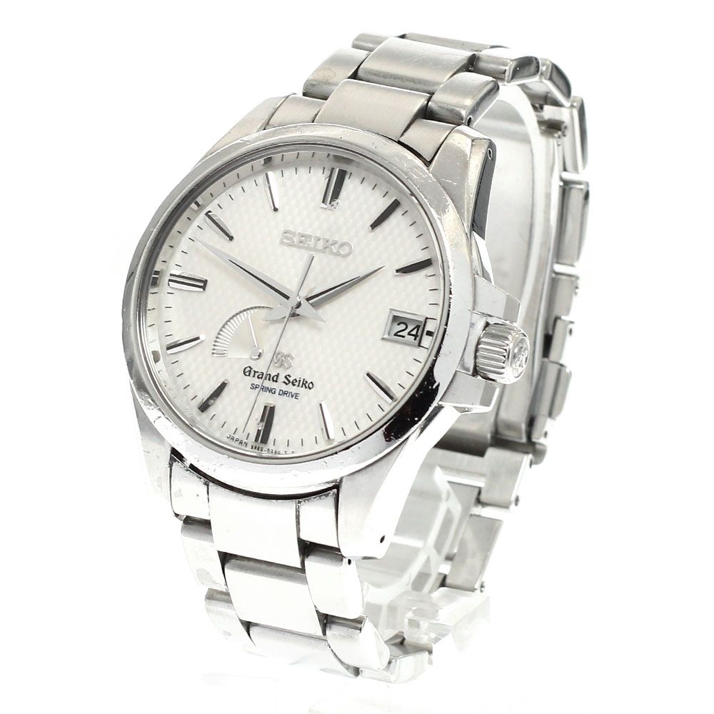 セイコー SEIKO SBGA 025|9 R 65-0 AG 1 グランドセイコー パワーリザーブ デイト スプリングドライブ メンズ _930134
