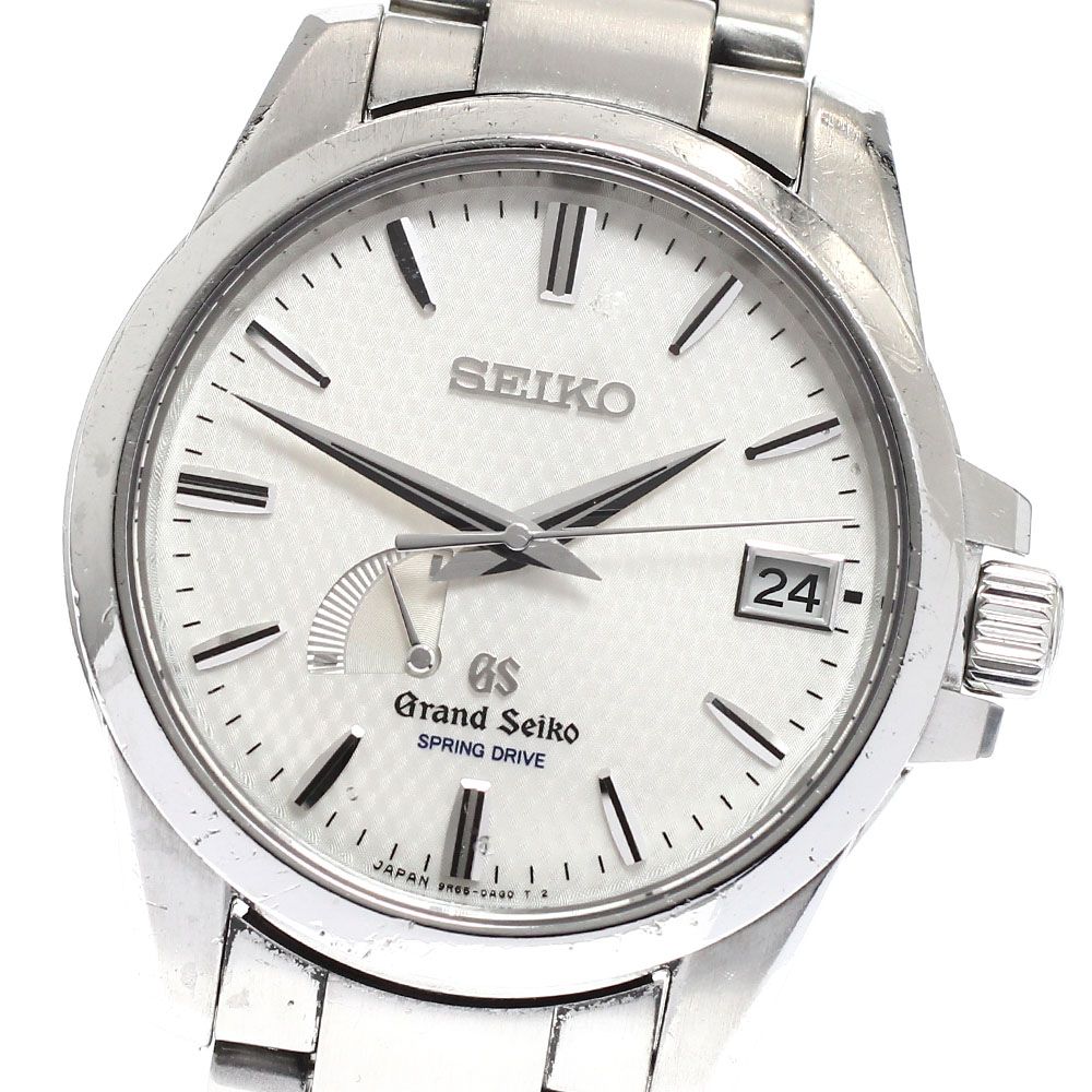 セイコー SEIKO SBGA 025|9 R 65-0 AG 1 グランドセイコー パワーリザーブ デイト スプリングドライブ メンズ _930134