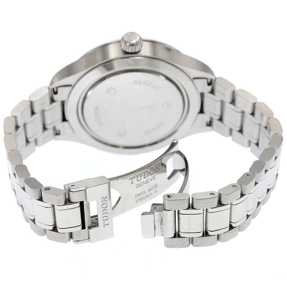  チュードル TUDOR 12500 スタイル デイト 3 Pダイヤ 自動巻き メンズ 保証書付き_932032 自動巻き時計 腕時計(アナログ)