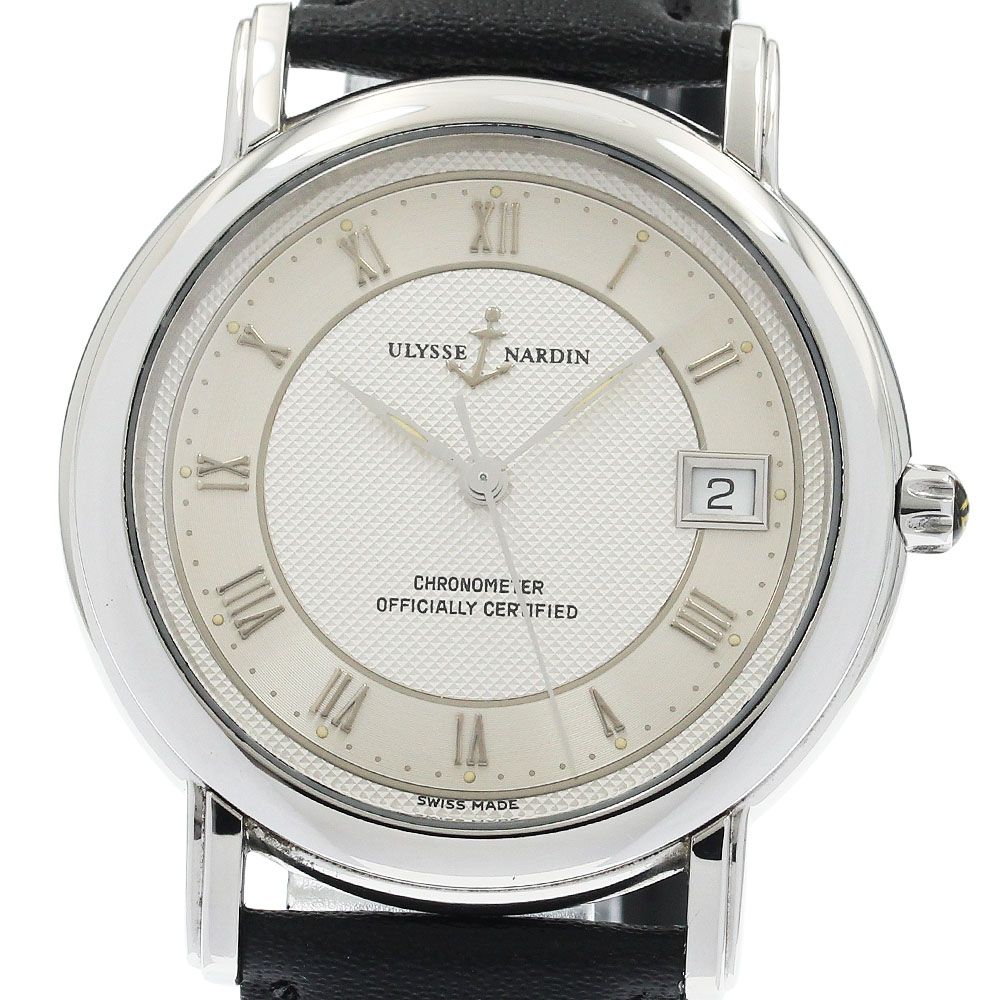 ユリス ナルダン Ulysse Nardin 133-77 サンマルコ デイト 自動巻き メンズ _932986