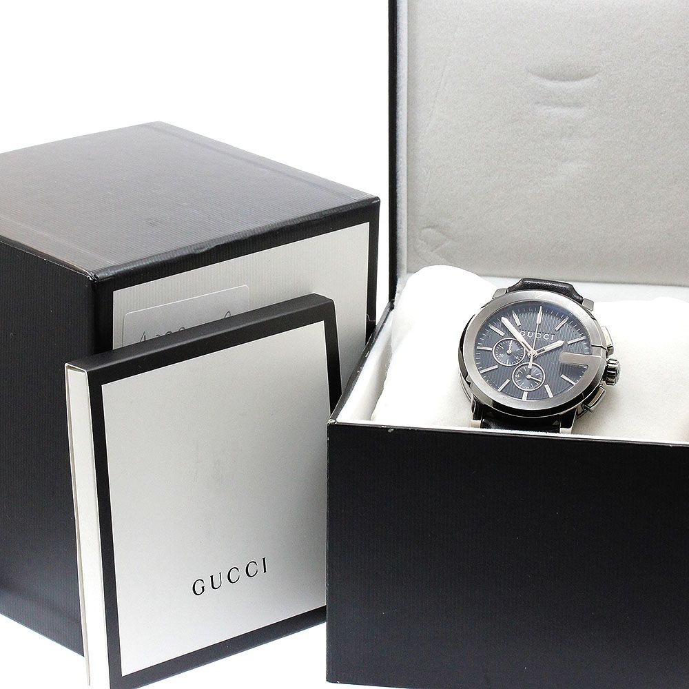 グッチ GUCCI 101.2| Gクロノ クォーツ メンズ 箱 保証書付き_921427