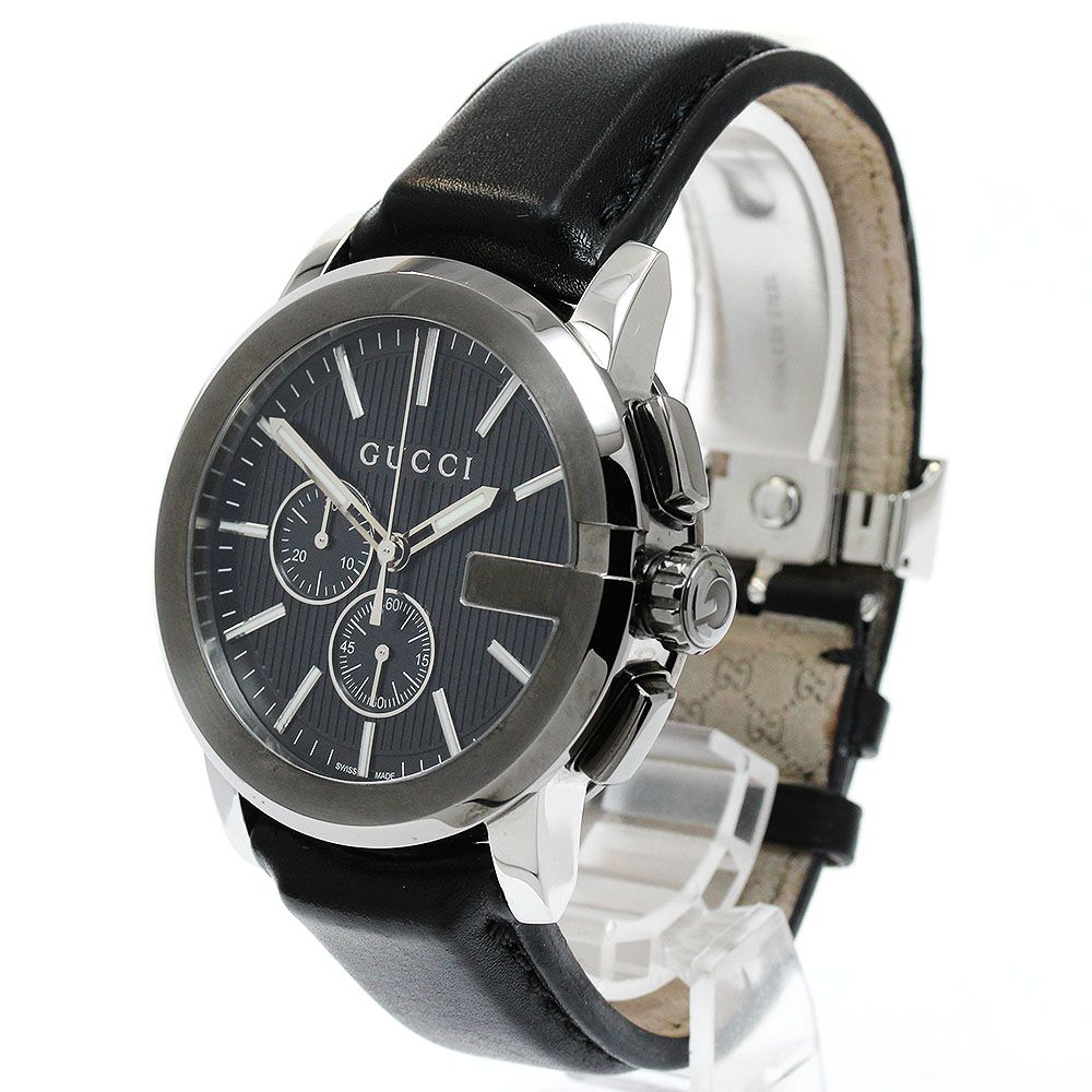  グッチ GUCCI 101.2| Gクロノ クォーツ メンズ 箱 保証書付き_921427 腕時計(クォーツ) 腕時計(アナログ)