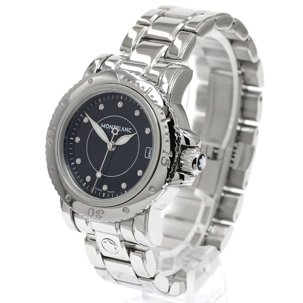 モンブラン 102364 スポーツ デイト 11 Pダイヤ クォーツ レディース _935219