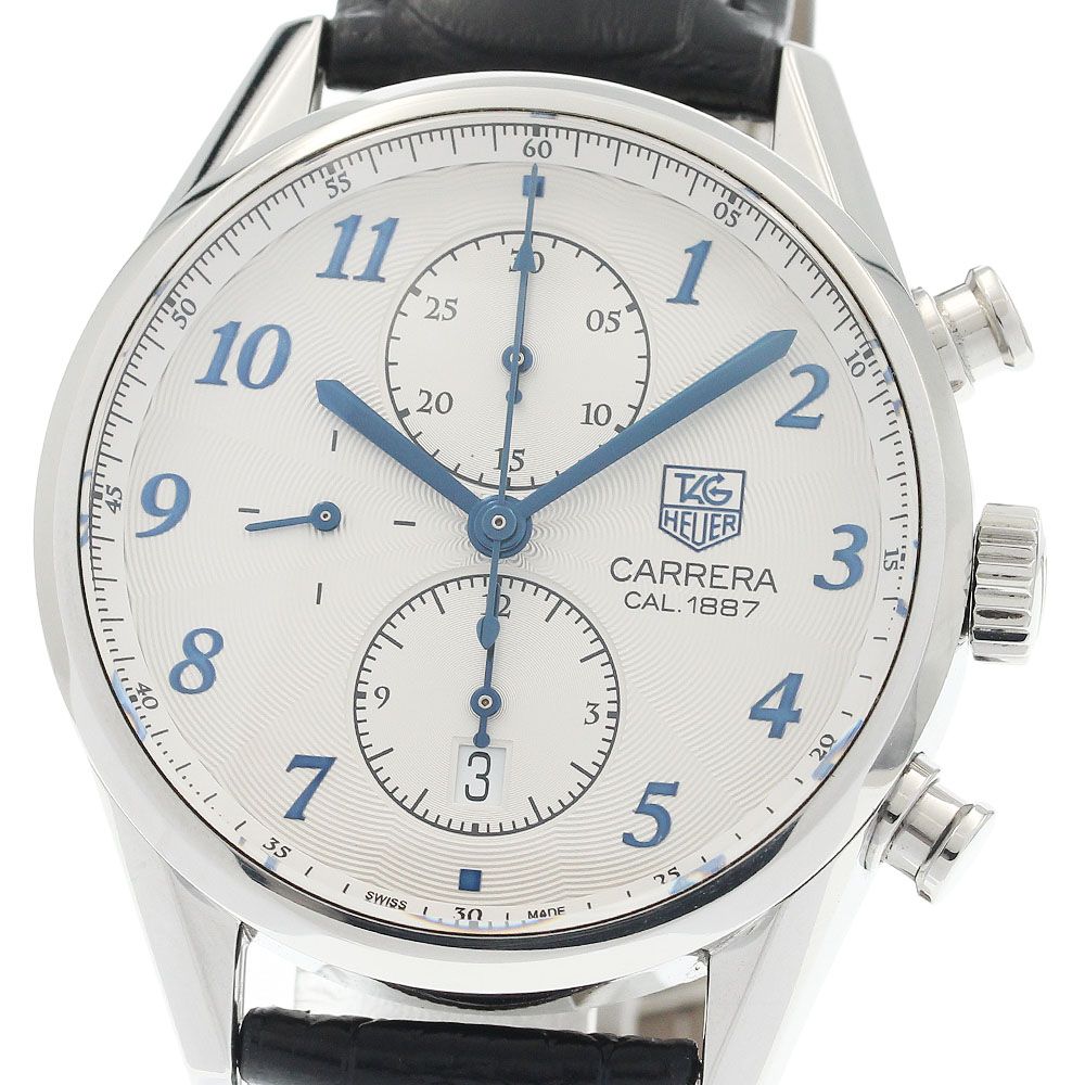 タグホイヤー TAG HEUER CAR2114 0 カレラ キャリバー1887 クロノグラフ 自動巻き メンズ 保証書付き_934193