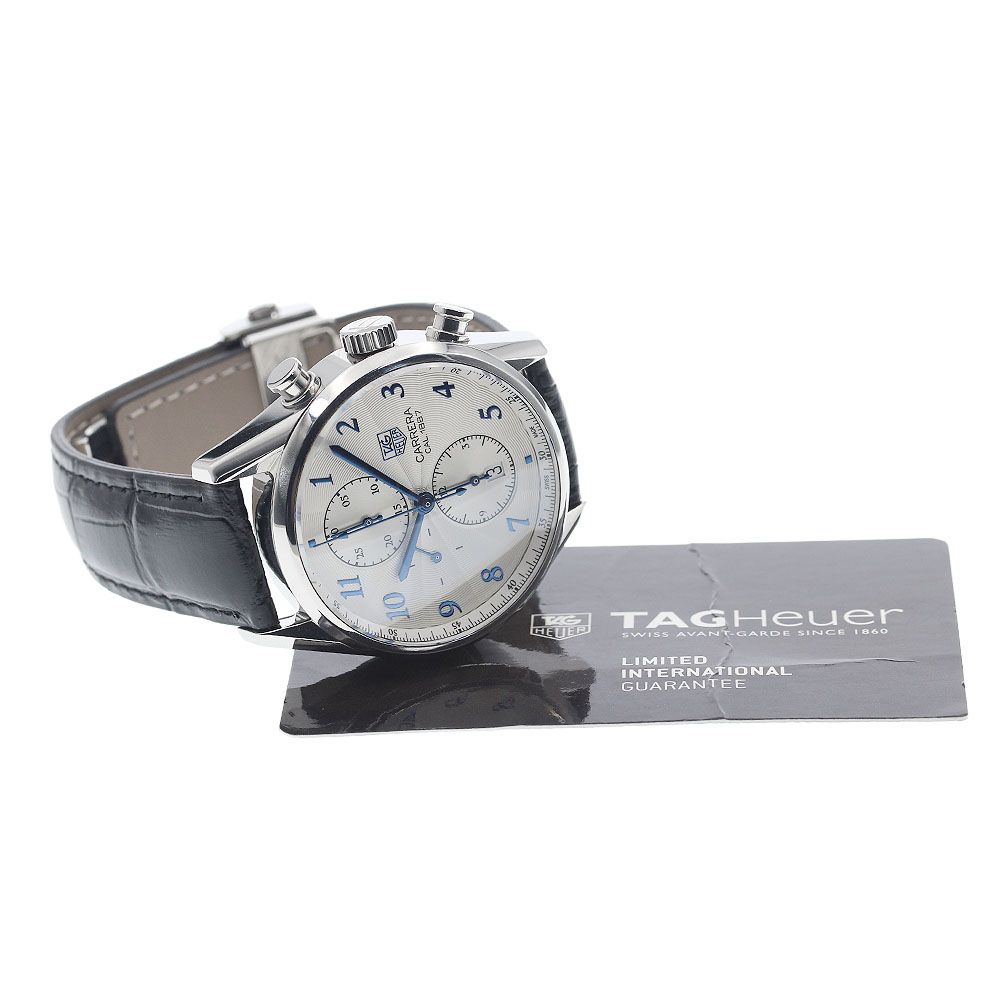 タグホイヤー TAG HEUER CAR 2114-0 カレラ キャリバー1887 クロノグラフ 自動巻き メンズ 保証書付き_934193