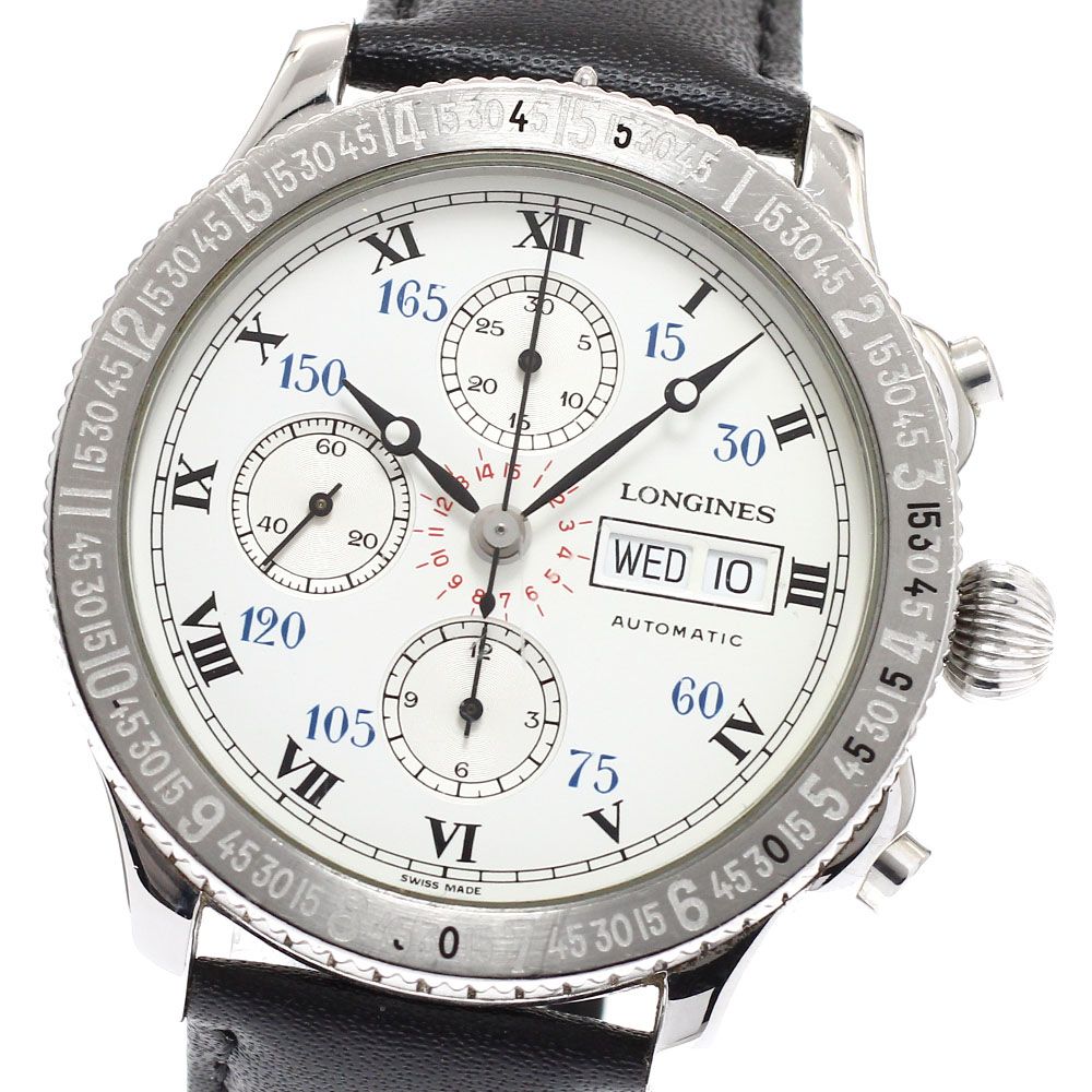 ロンジン L 2.602.4 リンドバーグ アワーアングル クロノグラフ 自動巻き メンズ _921631