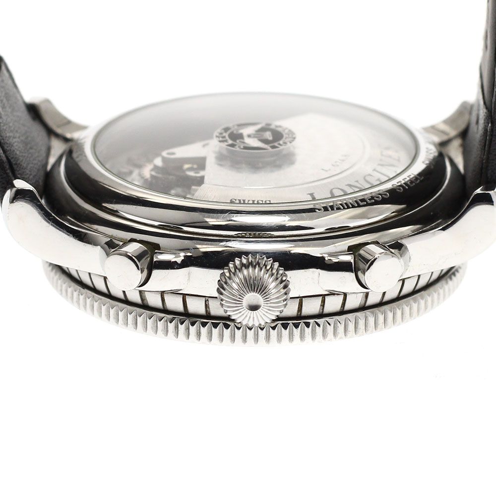 ロンジン L 2.602.4 リンドバーグ アワーアングル クロノグラフ 自動巻き メンズ _921631 洗濯機対応 通勤対応