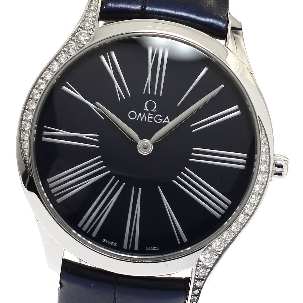 オメガ OMEGA 428.18.36.60.03.001 デビル トレゾア ダイヤベゼル クォーツ レディース _933079