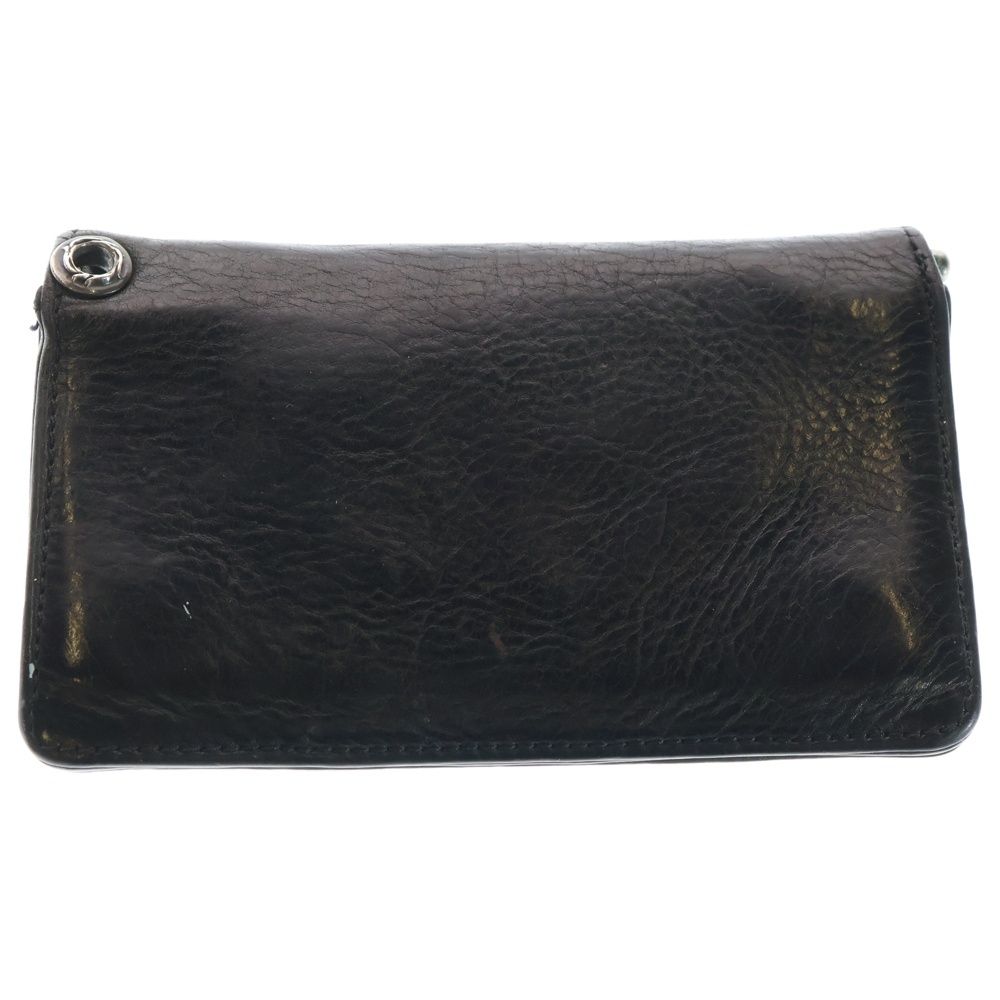 CHROME HEARTS (クロムハーツ) 1ZIP 1ジップ クロスボールボタンレザー