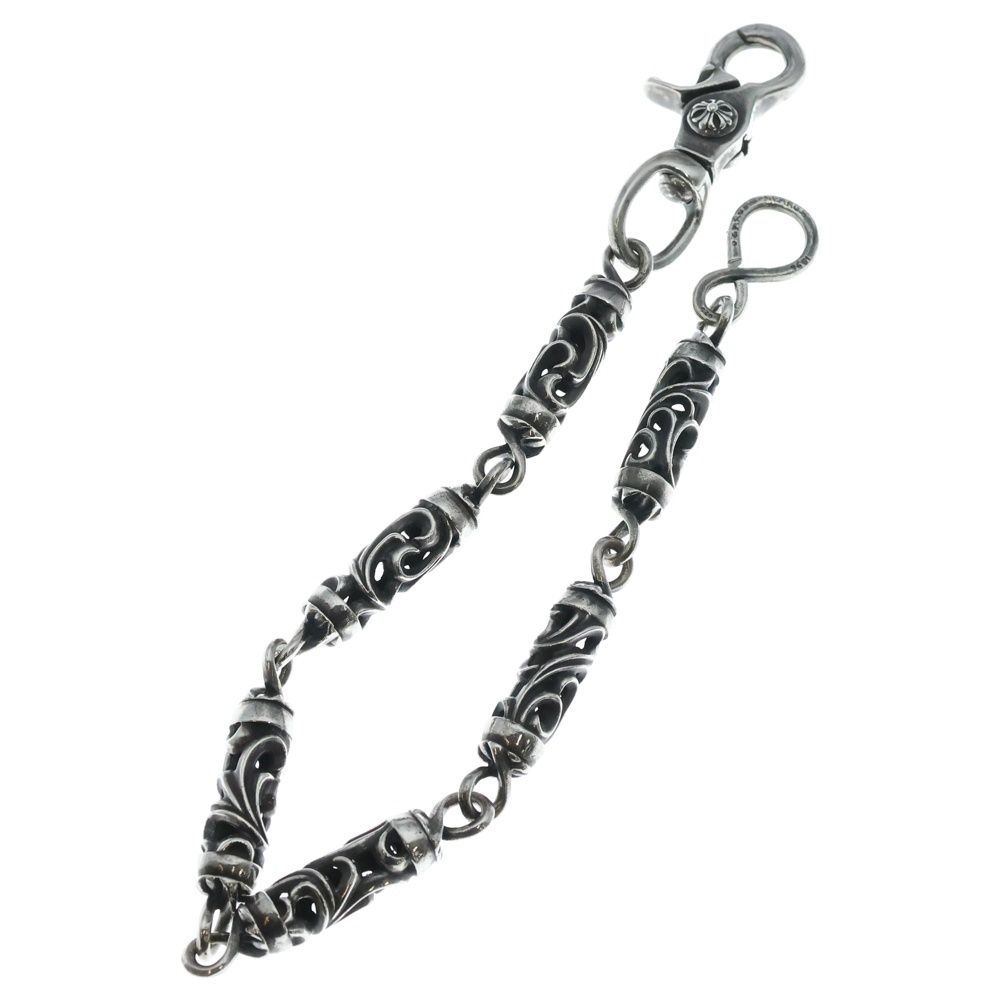 クロムハーツ サイズ:ショート  ROLLER C R SHORT-S 1クリップショートケルティックローラー シルバーウォレットチェーン 中古 SJ02 CHROME HEARTS (クロムハーツ) ROLLER SHORT-S 1クリップ6LINKショート