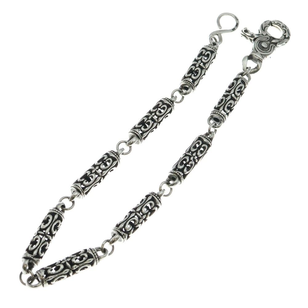 A&G (エーアンドジー) 1クリップ ローラーウォレットチェーン シルバー