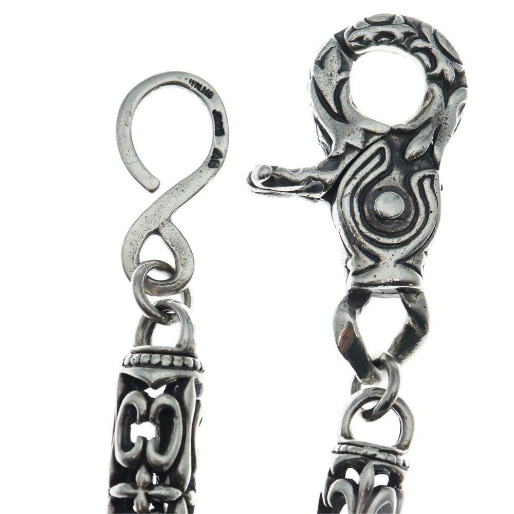 A&G (エーアンドジー) 1クリップ ローラーウォレットチェーン シルバー