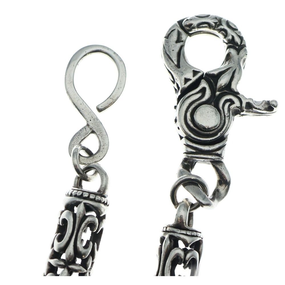 A&G (エーアンドジー) 1クリップ ローラーウォレットチェーン シルバー