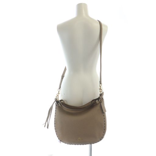【中古】コーチ COACH 76436 ハンドバッグ ショルダー 2WAY レザー ロゴ 茶 ベージュ ■GY18 /MQ レディース コーチ COACH 76436 ハンドバッグ ショルダー 2WAY レザー ロゴ 茶