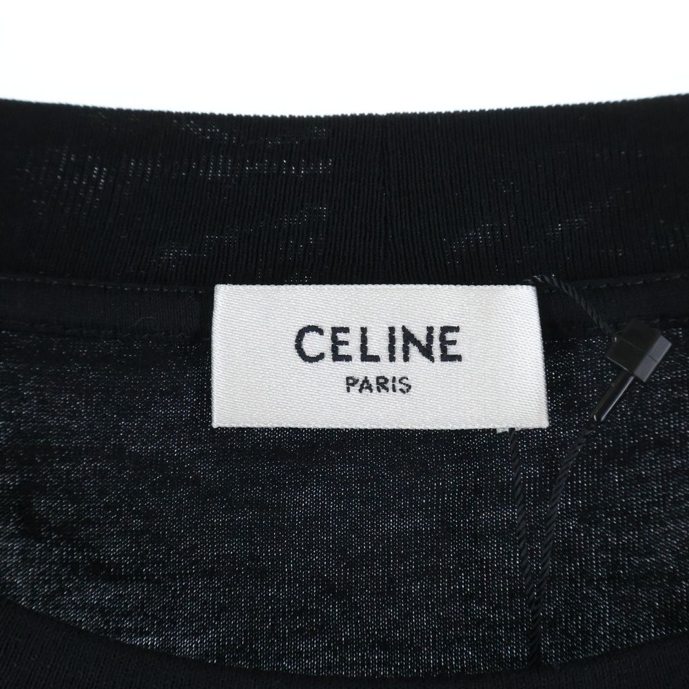 CELINE (セリーヌ) スタッズロゴ 半袖Tシャツ クルーネックカットソー
