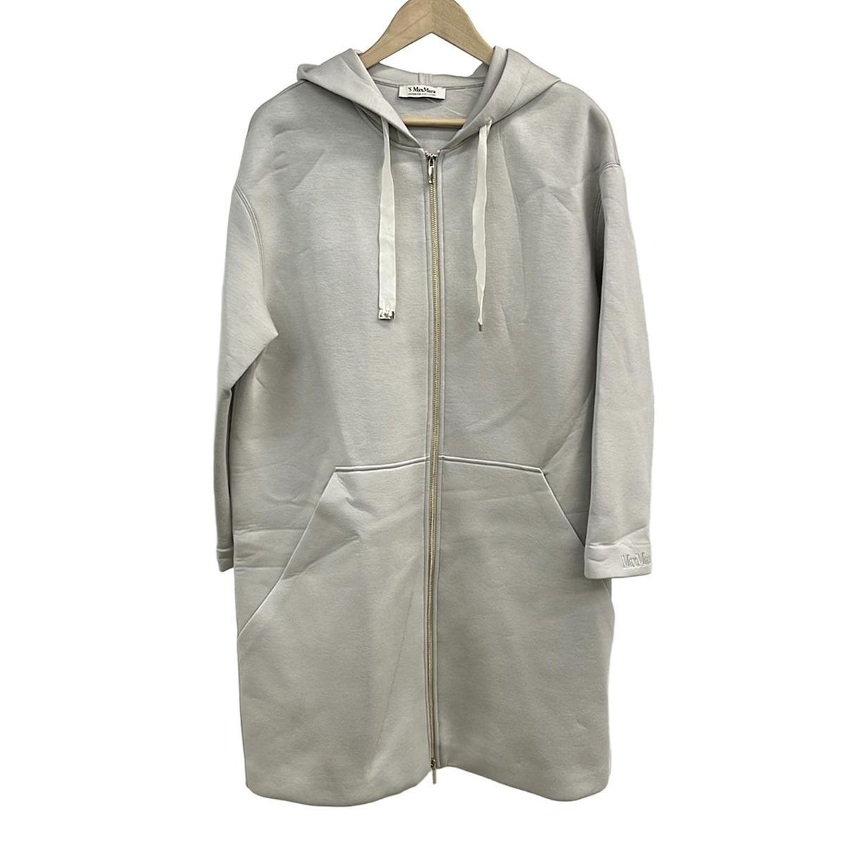S Max Mara マックスマーラ コート サイズM レディース ベージュ 長袖|秋|冬|ジップアップ