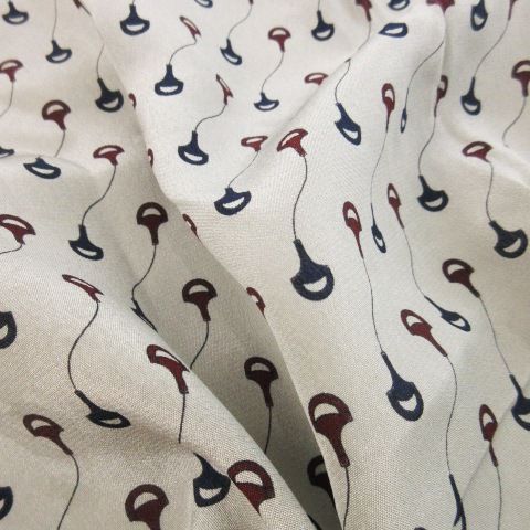 グッチ GUCCI 70s ヴィンテージ スカーフ シルク 絹 インター